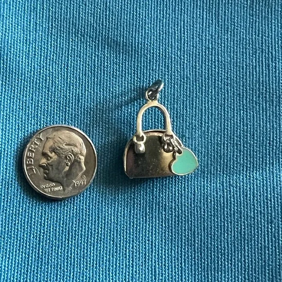 Tiffany & Co. Silver purse charm with  heart - Picture 2 of 5